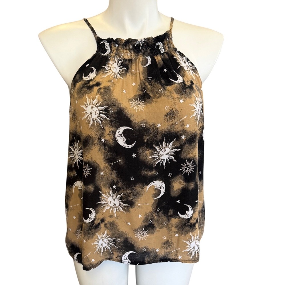 Mystic Astrology Dark Acadamia Tank Top Festival Celestial Goth Whimsigoth XXL